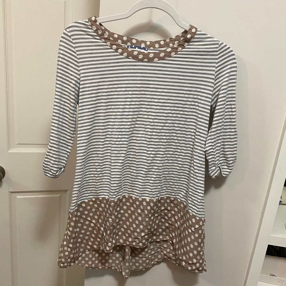 Adorable tunic top by Comme Toi - size S